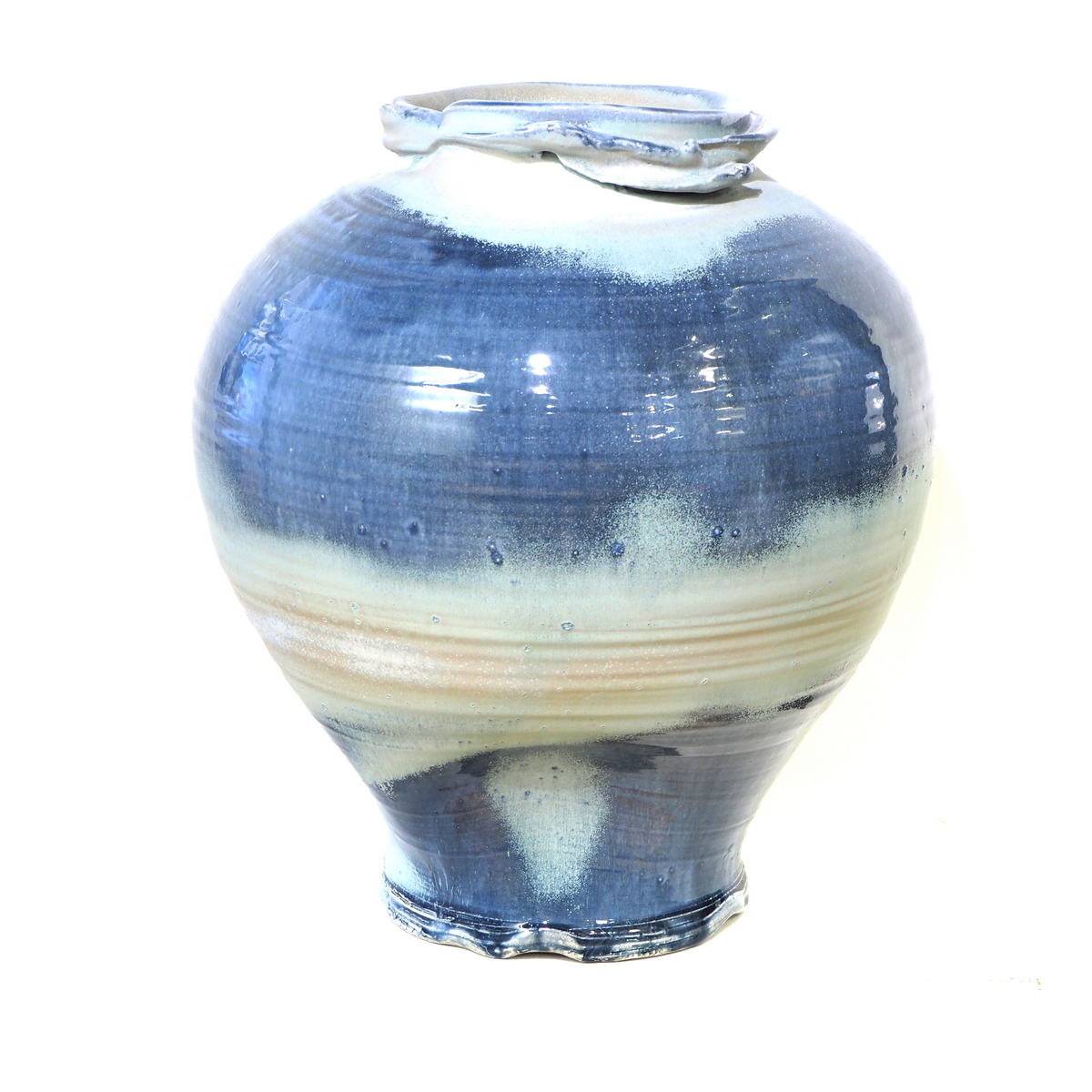 Stretched wood fired jar