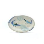 Footed oval dish l:30cm