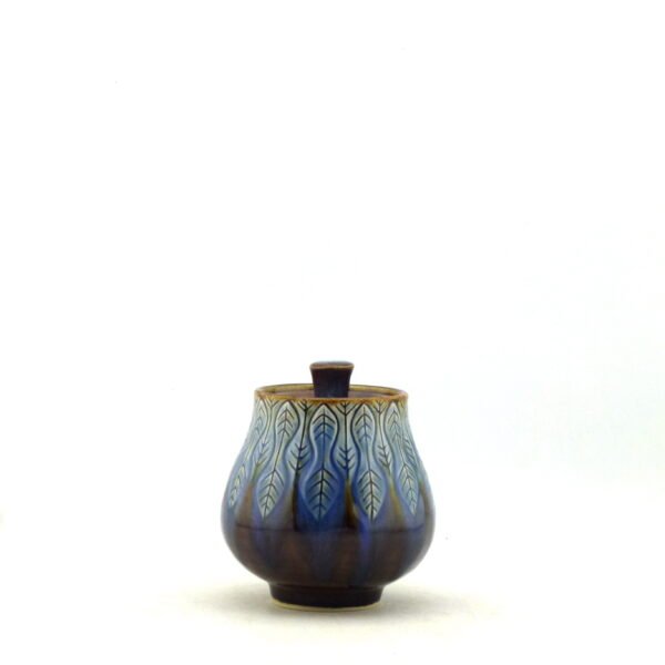 Lidded Blue Pot
