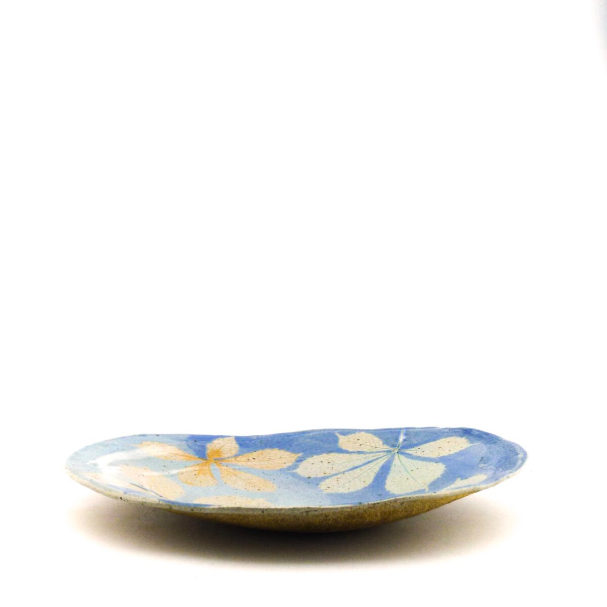 Blue Chestnut Leaf Bowl W:35cm - Image 2