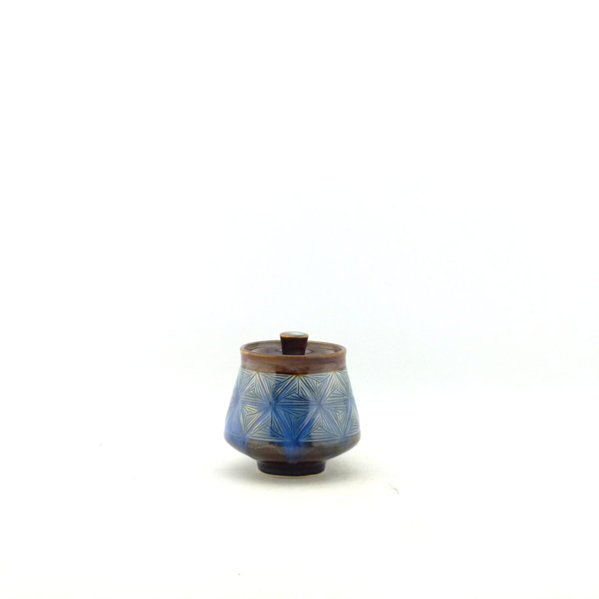 Lidded Jar with star design h:12cm