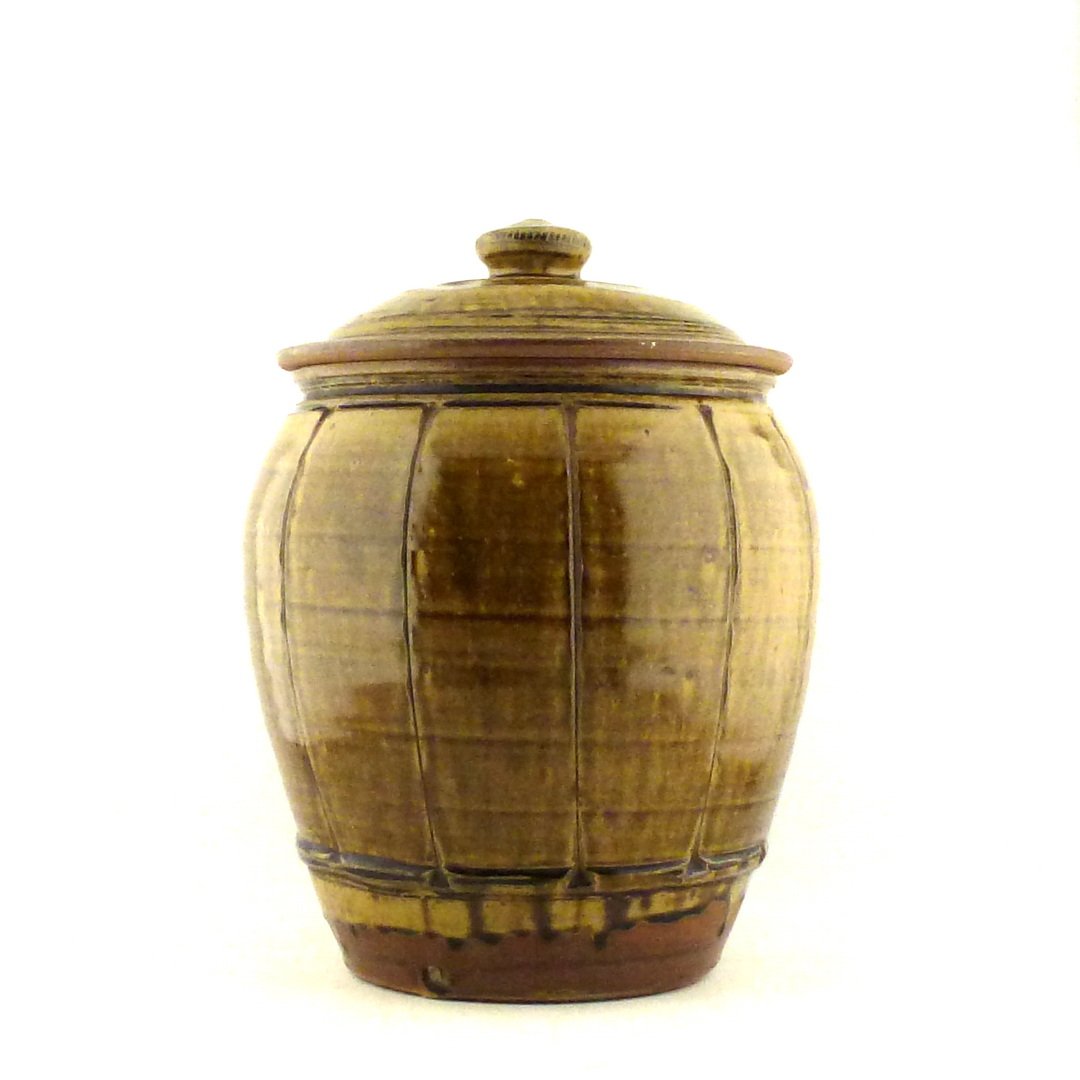 Large Lidded Jar h:34cm