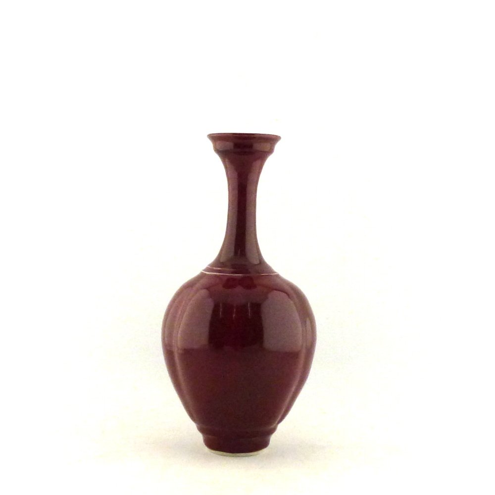 Oxblood Narrow-Neck Vase H:27cm