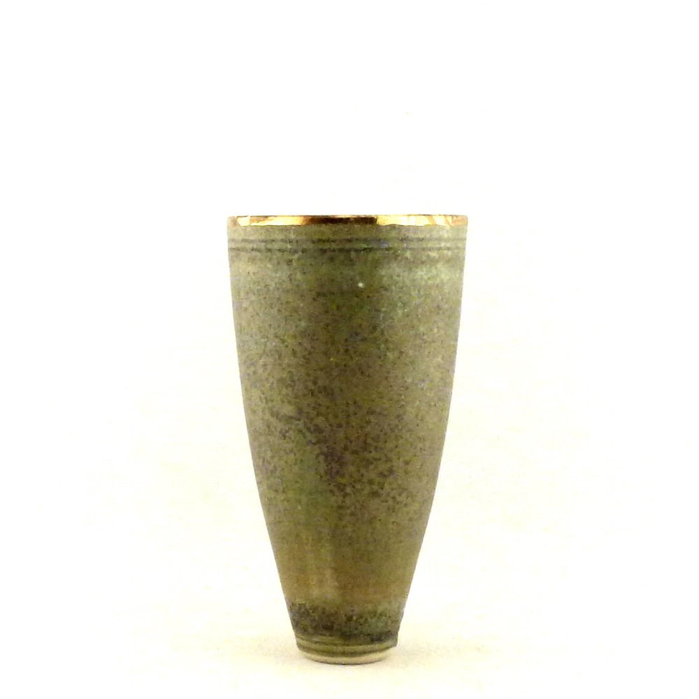 Gold-Rimmed Vase H:23cm